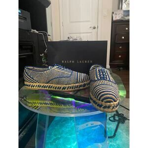 Ralph Lauren Made in Spain Ashaya Raffia Loafers